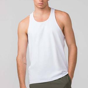 Diseño OEM personalizado camiseta sin mangas chaleco gimnasio ropa de hombre culturismo chaleco Fitness correr chaleco hombres camisetas sin mangas de talla grande - Product Image 5