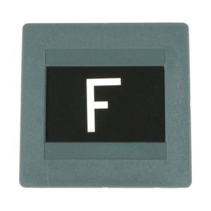 Lame de microscope transparente de rechange avec lettre 'F' pour banc optique - Product Image 1