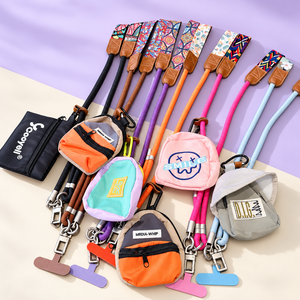 High Quality 2-in-1 Printed <b>Phone</b> <b>Lanyard</b> with Mini Storage Pouch 60cm - Product Image 1