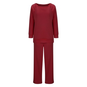 Ensemble de jogging décontracté 2 pièces personnalisé pour femme, en tissu éponge 100% coton, pantalon de survêtement de sport et sweat à capuche unisexe oversize anti-boulochage vierge - Product Image 6