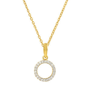 Fabricante chapado en oro plata esterlina 925 turquesa CZ piedra preciosa forma redonda mujeres encanto collar joyería - Product Image 6