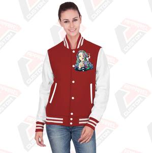 Venta caliente de las mujeres Casual Street Wear Varsity Jacket Nueva moda de impresión personalizada chaqueta transpirable para las mujeres - Product Image 1