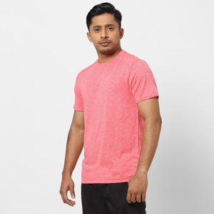 Pas cher Prix hommes Simple couleur unie respirant ample décontracté col rond t-shirts Fitness t-shirt hommes - Product Image 3