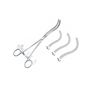 คีมจับไตแบบโค้ง Mayo Guyon ขนาด 23.5 ซม. ผลิตจากเหล็กกล้าไร้สนิมเยอรมัน สำหรับการผ่าตัด - Product Image 2