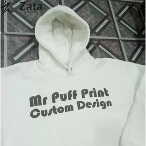 Sudadera con capucha de cara completa informal de gran tamaño para hombre con logotipo de rizo francés de algodón grueso personalizado del fabricante para invierno ecológico - Product Image 6