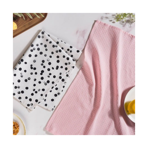 Pastel Striped <b>Embroidered</b> Golf Kitchen <b>Towel</b> 40x70cm 310GSM Natural Absorb Weave For Eco Stores Clubs And Heavy Purchase Buyers - Product Image 5