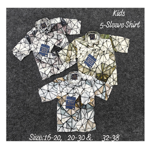 เสื้อเชิ้ตแขนสั้นลำลองสำหรับเด็กผู้ชายเสื้อผ้าฝ้าย - Product Image 1