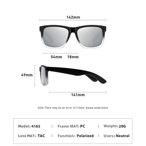 2025 ODM OEM Sports Square Polarized Men's Sunglasses Custom Logo Cycling Outdoor <b>Eyewear</b> Comfortable Transparent Factory - Product Image 2