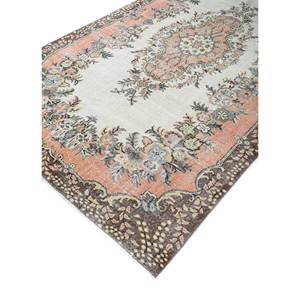 Tapis en laine noué à la main de grande taille, motif médaillon rouge et orange, pour salon, couloir rectangulaire - Pae-2929 - Product Image 2