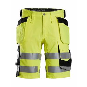 Pantalones cortos de seguridad de carga reflectantes de alta visibilidad Bolsillos múltiples Hi Vis Ropa de trabajo de seguridad para hombres Pantalones cortos de construcción para hombres - Product Image 5