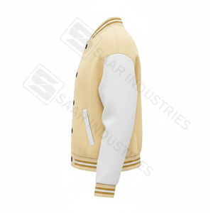 Chaquetas Universitarias Unisex Hechas a Medida con Mangas de Lana, Colección de Invierno Transpirable, Logotipo Frontal Personalizable - Product Image 5