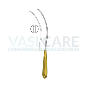 Disector frontoglabelar 26,5 cm en forma de S, disector endoscópico curvo de frente, instrumentos quirúrgicos de cirugía plástica de Vaslcare - Product Image 6