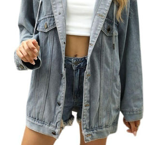 Veste en jean à capuche pour femmes, haute qualité, meilleur matériel, service OEM, veste en jean confortable à porter pour femmes, vente en gros - Product Image 2