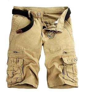 Pantalones cortos Cargo de calidad superior con logotipo personalizado para hombre, pantalones cortos transpirables de algodón con múltiples bolsillos, prendas de vestir exteriores de secado rápido, pantalones cortos Cargo informales de gran venta - Product Image 6