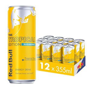 Bebida Energética Red Bull Tropical Edition Auténtica con Frutas Tropicales, 12 Latas de 250ml, Suministro al por Mayor para Distribuidores - Product Image 5