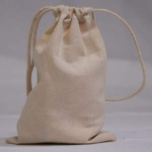 Bolso de Lujo Ecológico 100% Algodón Lino Zapato Bolsa Cremallera Cordón Cierre Resistente al Agua Reutilizable Venta al por mayor Zapato de Muselina - Product Image 2