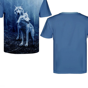 เสื้อยืดพิมพ์ลาย3D สำหรับผู้ชายสีทึบปรับขนาดได้พิมพ์ลาย3D จากปากีสถาน - Product Image 4