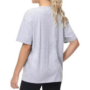 เสื้อยืด2025คุณภาพสูงสำหรับผู้หญิงเสื้อยืดผู้หญิงผ้าฝ้ายโอเวอร์ไซส์แบบกำหนดเองเสื้อยืดผู้หญิง100% - Product Image 5