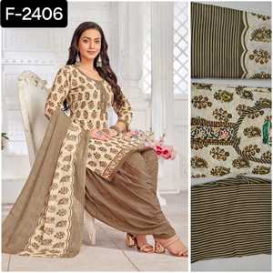 Robe longue de créateur en crêpe lourd et doux imprimé numérique indien Kurtis Robe de soirée décontractée ethnique pour femmes Style Salwar Kameez - Product Image 2