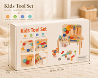 Table d'activités Montessori multifonctionnelle en bois, imprimée à la presse manuelle, pour tout-petits, avec planche sensorielle DIY et ensemble cadeau
