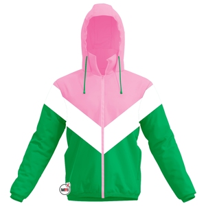 2023 personnalisé High Street Style vert rose coupe-vent veste tout neuf pour hommes et femmes pour l'hiver - Product Image 3