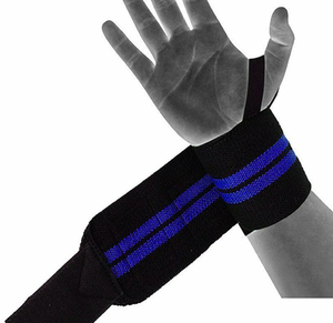 Bandes de maintien pour poignets en néoprène sur mesure, rembourrées, pour l'entraînement de musculation, fabriquées au Pakistan - Product Image 1