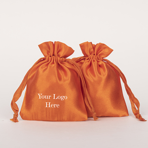 Conteneur de cadeau de Voile de faveur de mariage indien fait à la main de marque de luxe, Logo personnalisé Satin cordon organisateur pochette à bijoux en gros - Product Image 1