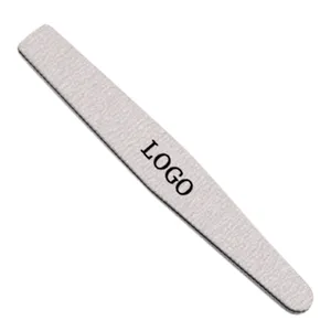 Double Sided Metal Nail Files Cuticle Remove Tools Plastic Handle Nail Buffer File