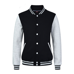 Vente en gros de vêtements pour hommes vestes d'université vierges veste universitaire surdimensionnée 100 polyester veste Letterman à manches en cuir - Product Image 1