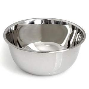 Bol à salade en acier inoxydable poli - Bols de cuisine jetables durables et écologiques - Product Image 1