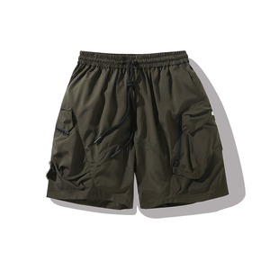 Short de survêtement avec impression en silicone personnalisée pour l'été Hot Cargo Cotton Jogger Shorts bruts pour hommes - Product Image 1