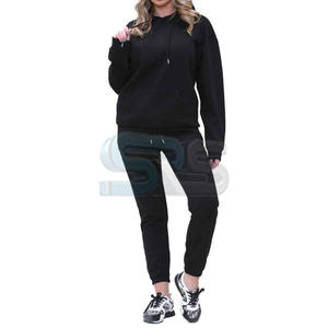 Survêtement surdimensionné vintage pour femme sweat à capuche avec pantalon de survêtement deux pièces ensemble de jogging en coton vente en gros tenue à logo personnalisé - Product Image 4