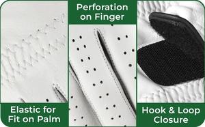OEM Premium Custom Soft Fit Guantes de golf Gran calidad Deportes Poliéster Cuero Cierre ajustable Diseño de piel de oveja - Product Image 6
