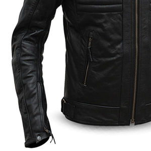 Veste en cuir noir neuve 2025-26, veste en cuir de haute qualité pour hommes, meilleur prix pour la mode masculine, veste en cuir personnalisée, service OEM - Product Image 5