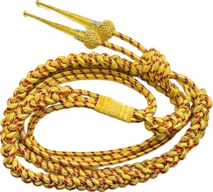 Robe torsadée personnalisée de haute qualité Aiguillette motif plat cordon métallique pour uniformes accessoires disponibles en différentes couleurs - Product Image 3