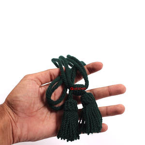 สายรัดคางแบบเกลียวลวดทอง OEM สายหมวกสีเขียวแบบปรับแต่งได้ตามต้องการ - Product Image 3