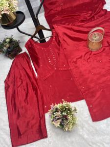 Conjunto Kurta de fiesta de boda para mujer tradicional india elegante estilo Vintage para ropa de noche - Product Image 3