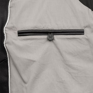 Veste d'hiver en cuir véritable avec col montant et fermeture éclair, veste en cuir de marque pour garçons - Product Image 5