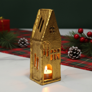 Metal Decorative T-Light House Aluminium <b>Candle</b> Holder <b>Lantern</b> for House Wedding Party Event India Manufacturer Exporter - Product Image 1