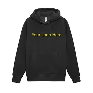 Men's Black Hooded Sweatshirt Regular Fit Solid Colour Casual Fleece <b>Hoodie</b> With Front Pocket Autumn Wear 2027 - Product Image 1