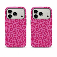 Coque de téléphone magnétique mate deux-en-un à motif léopard pour iPhone 17 Pro Max 17 Pro 17 Air 16