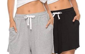 Pantalones cortos de Hip Hop de algodón 100% para mujer, pantalones cortos de alta calidad de longitud larga, transpirables, cómodos, formales, con patrón caliente para mujer - Product Image 4