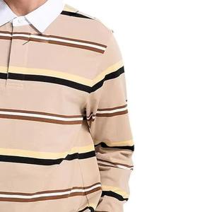 Camisetas de Rugby Vintage Personalizadas, Polo de Manga Larga, 100% Algodón, Logotipo Bordado de Alta Densidad, Camiseta de Rugby, Polos para Hombre - Product Image 4