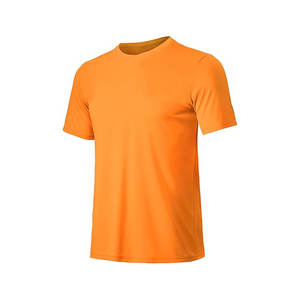 Barato secado rápido 100% poliéster liso en blanco hombres camiseta logotipo personalizado impreso hombres camisetas - Product Image 2