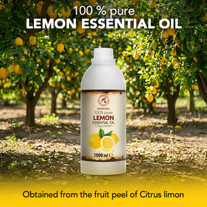 Aromatika Aceite Esencial de Cáscara de Limón 100% Puro Prensado en Frío 1000ml Fragancia Cítrica Fresca Aromaterapia Natural Piel Grasa - Product Image 1