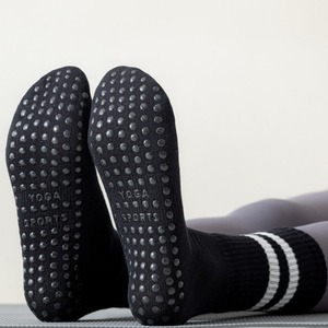 Women's Anti-Skid Cotton Knitted Pilates <b>Socks</b> Breathable Fitness Dance Barre Workout <b>Grip</b> <b>Socks</b> Customized Logo - Product Image 3