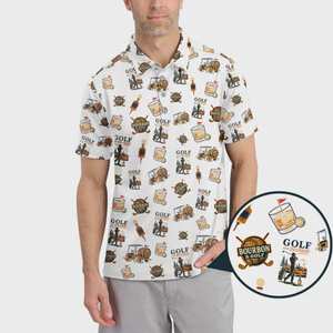 เสื้อโปโลผู้ชายแขนสั้น แห้งเร็ว ระบายเหงื่อ สำหรับกอล์ฟ ผ้าเทอร์รี่ คอปก พร้อมโลโก้พิมพ์ดิจิทัลตามสั่ง - Product Image 2