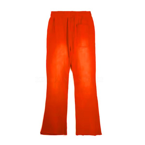 Service OEM le plus vendu Pantalon de survêtement évasé délavé à l'acide Prix de gros Pantalon de survêtement délavé à l'acide en coton - Product Image 4