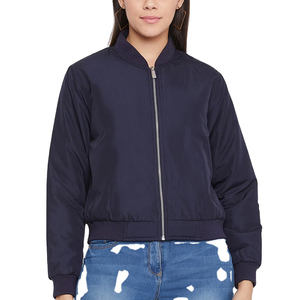 High Quality <b>Women's</b> Casual Fashion Silk Satin Bomber <b>Jacket</b> Custom Bomber Design <b>Lightweight</b> Nylon Lining for Autumn/Winter - Product Image 1