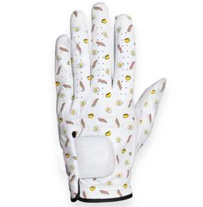Gants de golf en cuir de haute qualité avec design de logo personnalisé récents Gants de golf en cuir Cabretta avec design camouflage respirant avec logo personnalisé - Product Image 1